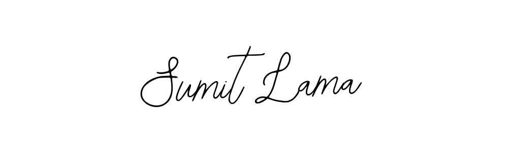 You should practise on your own different ways (Bearetta-2O07w) to write your name (Sumit Lama) in signature. don't let someone else do it for you. Sumit Lama signature style 12 images and pictures png