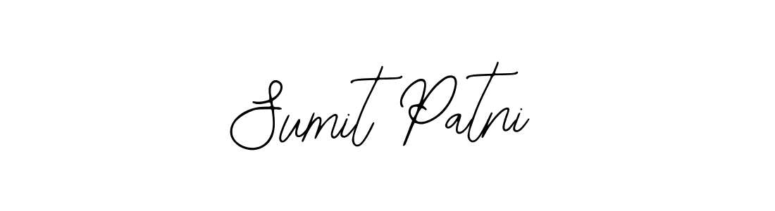 You should practise on your own different ways (Bearetta-2O07w) to write your name (Sumit Patni) in signature. don't let someone else do it for you. Sumit Patni signature style 12 images and pictures png