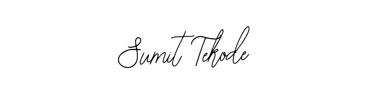 How to make Sumit Tekode name signature. Use Bearetta-2O07w style for creating short signs online. This is the latest handwritten sign. Sumit Tekode signature style 12 images and pictures png