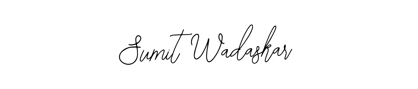 How to make Sumit Wadaskar name signature. Use Bearetta-2O07w style for creating short signs online. This is the latest handwritten sign. Sumit Wadaskar signature style 12 images and pictures png