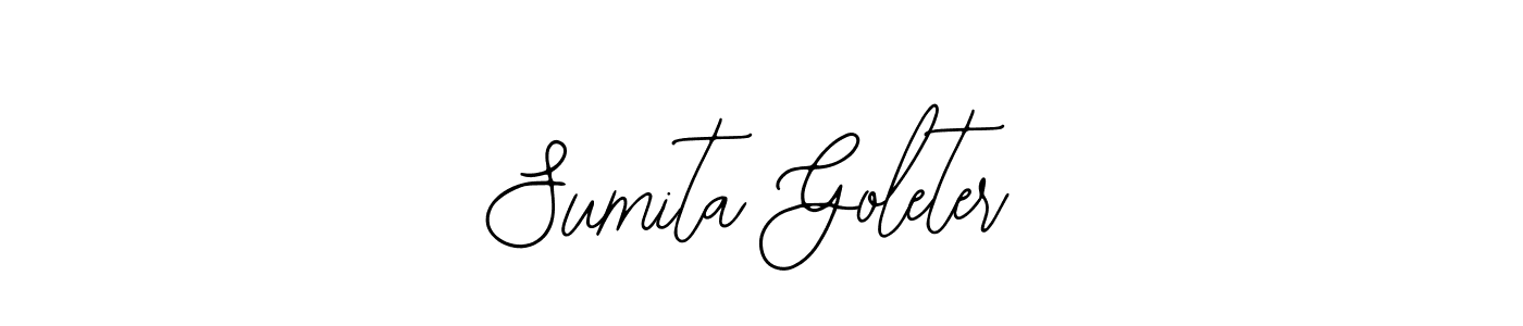 This is the best signature style for the Sumita Goleter name. Also you like these signature font (Bearetta-2O07w). Mix name signature. Sumita Goleter signature style 12 images and pictures png