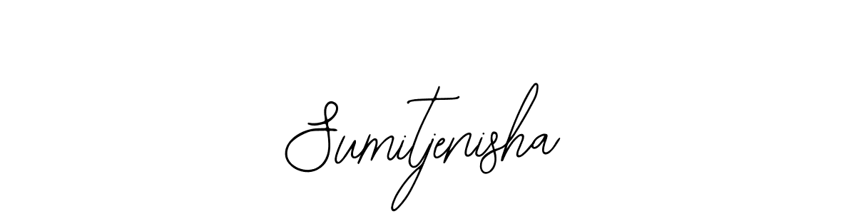 How to make Sumitjenisha name signature. Use Bearetta-2O07w style for creating short signs online. This is the latest handwritten sign. Sumitjenisha signature style 12 images and pictures png
