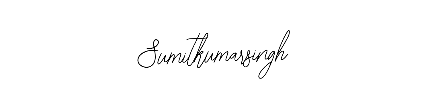 You should practise on your own different ways (Bearetta-2O07w) to write your name (Sumitkumarsingh) in signature. don't let someone else do it for you. Sumitkumarsingh signature style 12 images and pictures png