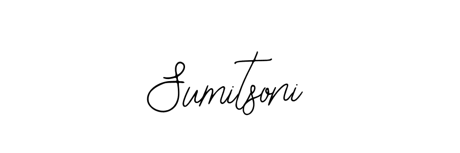 Use a signature maker to create a handwritten signature online. With this signature software, you can design (Bearetta-2O07w) your own signature for name Sumitsoni. Sumitsoni signature style 12 images and pictures png