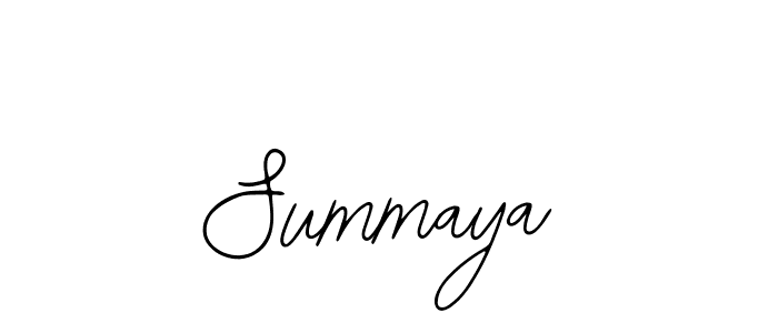 Also we have Summaya name is the best signature style. Create professional handwritten signature collection using Bearetta-2O07w autograph style. Summaya signature style 12 images and pictures png