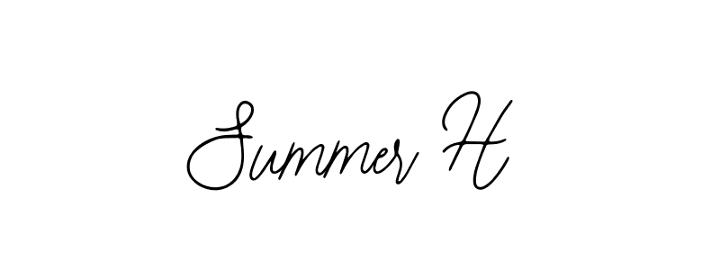 Also You can easily find your signature by using the search form. We will create Summer H name handwritten signature images for you free of cost using Bearetta-2O07w sign style. Summer H signature style 12 images and pictures png