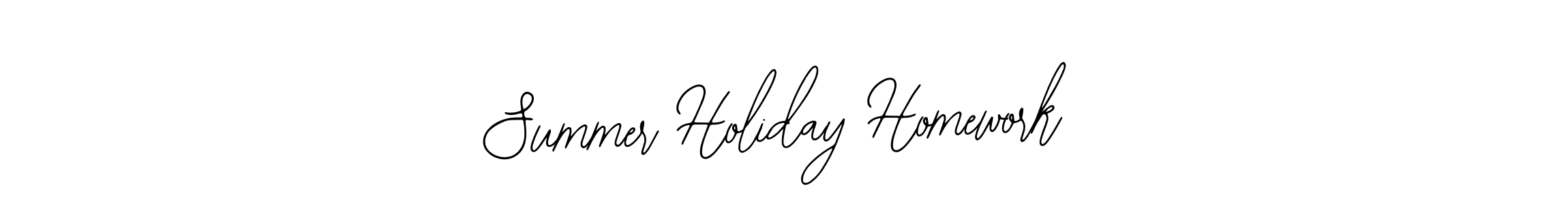 The best way (Bearetta-2O07w) to make a short signature is to pick only two or three words in your name. The name Summer Holiday Homework include a total of six letters. For converting this name. Summer Holiday Homework signature style 12 images and pictures png