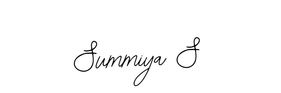 Use a signature maker to create a handwritten signature online. With this signature software, you can design (Bearetta-2O07w) your own signature for name Summiya S. Summiya S signature style 12 images and pictures png