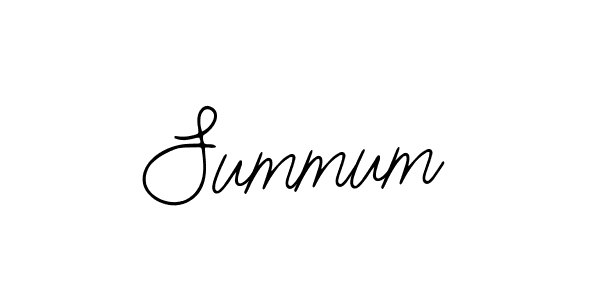 How to make Summum signature? Bearetta-2O07w is a professional autograph style. Create handwritten signature for Summum name. Summum signature style 12 images and pictures png
