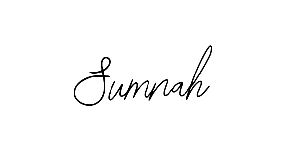 Use a signature maker to create a handwritten signature online. With this signature software, you can design (Bearetta-2O07w) your own signature for name Sumnah. Sumnah signature style 12 images and pictures png