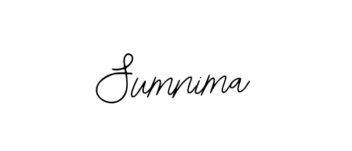 Design your own signature with our free online signature maker. With this signature software, you can create a handwritten (Bearetta-2O07w) signature for name Sumnima. Sumnima signature style 12 images and pictures png