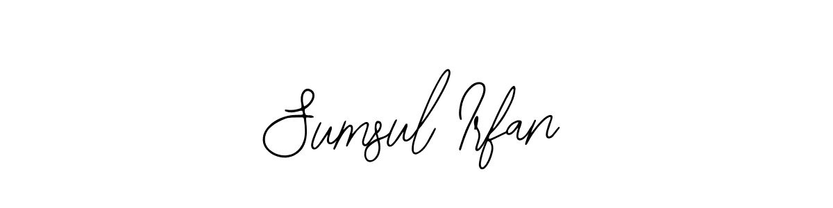 Make a short Sumsul Irfan signature style. Manage your documents anywhere anytime using Bearetta-2O07w. Create and add eSignatures, submit forms, share and send files easily. Sumsul Irfan signature style 12 images and pictures png