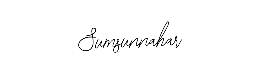 Design your own signature with our free online signature maker. With this signature software, you can create a handwritten (Bearetta-2O07w) signature for name Sumsunnahar. Sumsunnahar signature style 12 images and pictures png