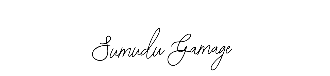 Sumudu Gamage stylish signature style. Best Handwritten Sign (Bearetta-2O07w) for my name. Handwritten Signature Collection Ideas for my name Sumudu Gamage. Sumudu Gamage signature style 12 images and pictures png