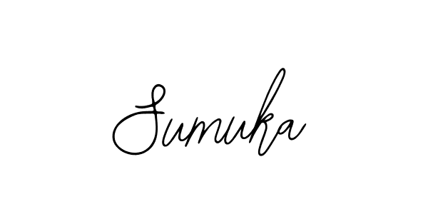 Design your own signature with our free online signature maker. With this signature software, you can create a handwritten (Bearetta-2O07w) signature for name Sumuka. Sumuka signature style 12 images and pictures png