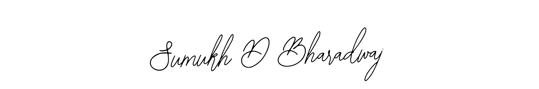 Use a signature maker to create a handwritten signature online. With this signature software, you can design (Bearetta-2O07w) your own signature for name Sumukh D Bharadwaj. Sumukh D Bharadwaj signature style 12 images and pictures png