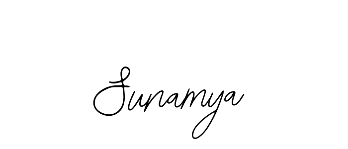 Design your own signature with our free online signature maker. With this signature software, you can create a handwritten (Bearetta-2O07w) signature for name Sunamya. Sunamya signature style 12 images and pictures png