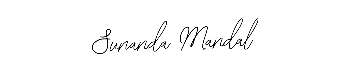 You should practise on your own different ways (Bearetta-2O07w) to write your name (Sunanda Mandal) in signature. don't let someone else do it for you. Sunanda Mandal signature style 12 images and pictures png