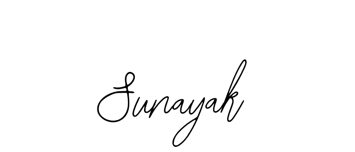 Use a signature maker to create a handwritten signature online. With this signature software, you can design (Bearetta-2O07w) your own signature for name Sunayak. Sunayak signature style 12 images and pictures png