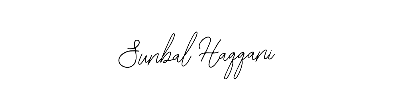 The best way (Bearetta-2O07w) to make a short signature is to pick only two or three words in your name. The name Sunbal Haqqani include a total of six letters. For converting this name. Sunbal Haqqani signature style 12 images and pictures png