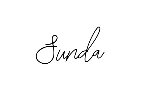 Use a signature maker to create a handwritten signature online. With this signature software, you can design (Bearetta-2O07w) your own signature for name Sunda. Sunda signature style 12 images and pictures png