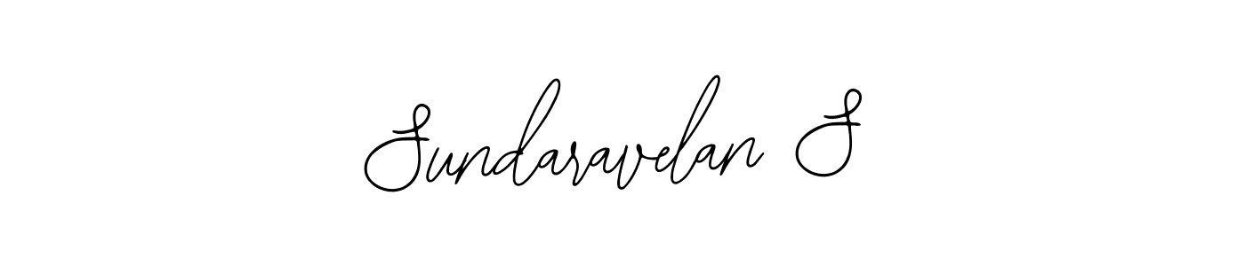 How to make Sundaravelan S name signature. Use Bearetta-2O07w style for creating short signs online. This is the latest handwritten sign. Sundaravelan S signature style 12 images and pictures png