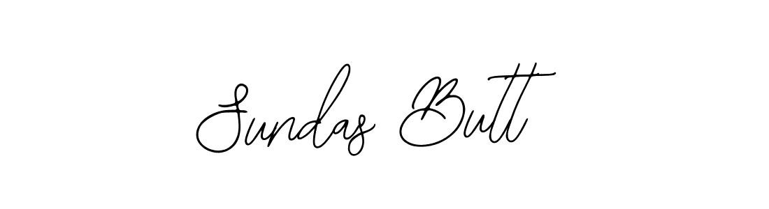 How to make Sundas Butt name signature. Use Bearetta-2O07w style for creating short signs online. This is the latest handwritten sign. Sundas Butt signature style 12 images and pictures png