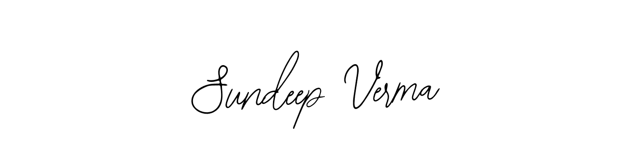 Bearetta-2O07w is a professional signature style that is perfect for those who want to add a touch of class to their signature. It is also a great choice for those who want to make their signature more unique. Get Sundeep Verma name to fancy signature for free. Sundeep Verma signature style 12 images and pictures png