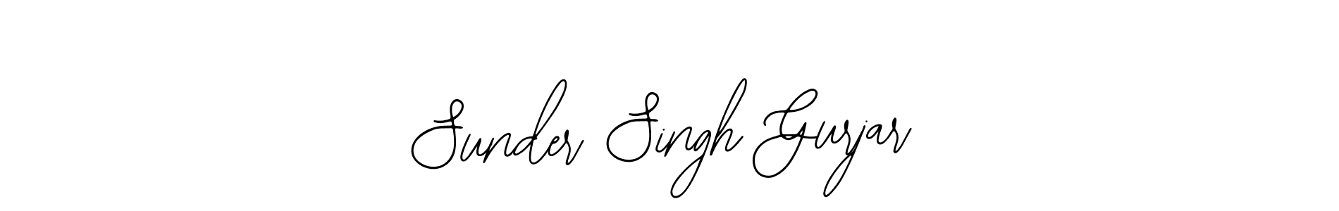 Use a signature maker to create a handwritten signature online. With this signature software, you can design (Bearetta-2O07w) your own signature for name Sunder Singh Gurjar. Sunder Singh Gurjar signature style 12 images and pictures png