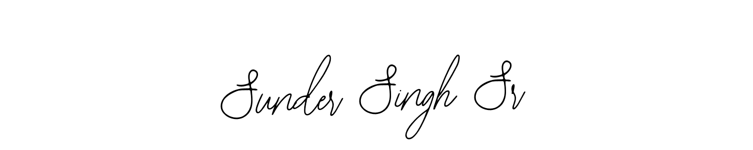 The best way (Bearetta-2O07w) to make a short signature is to pick only two or three words in your name. The name Sunder Singh Sr include a total of six letters. For converting this name. Sunder Singh Sr signature style 12 images and pictures png