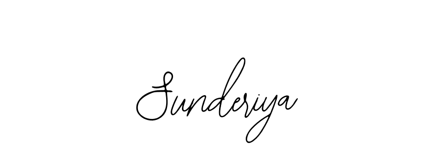 How to make Sunderiya signature? Bearetta-2O07w is a professional autograph style. Create handwritten signature for Sunderiya name. Sunderiya signature style 12 images and pictures png