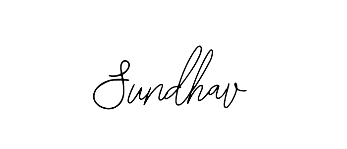 Design your own signature with our free online signature maker. With this signature software, you can create a handwritten (Bearetta-2O07w) signature for name Sundhav. Sundhav signature style 12 images and pictures png