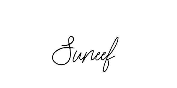 You should practise on your own different ways (Bearetta-2O07w) to write your name (Suneef) in signature. don't let someone else do it for you. Suneef signature style 12 images and pictures png