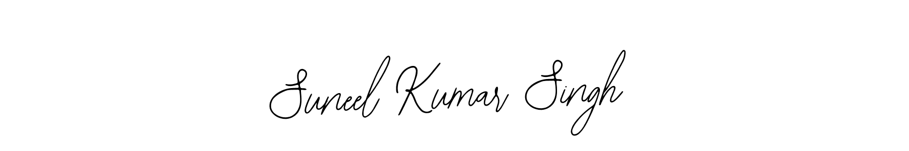 How to make Suneel Kumar Singh name signature. Use Bearetta-2O07w style for creating short signs online. This is the latest handwritten sign. Suneel Kumar Singh signature style 12 images and pictures png