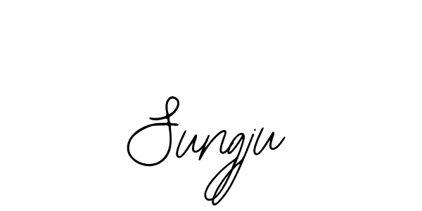 Make a beautiful signature design for name Sungju. With this signature (Bearetta-2O07w) style, you can create a handwritten signature for free. Sungju signature style 12 images and pictures png