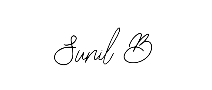 How to Draw Sunil B signature style? Bearetta-2O07w is a latest design signature styles for name Sunil B. Sunil B signature style 12 images and pictures png