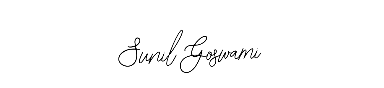 Use a signature maker to create a handwritten signature online. With this signature software, you can design (Bearetta-2O07w) your own signature for name Sunil Goswami. Sunil Goswami signature style 12 images and pictures png
