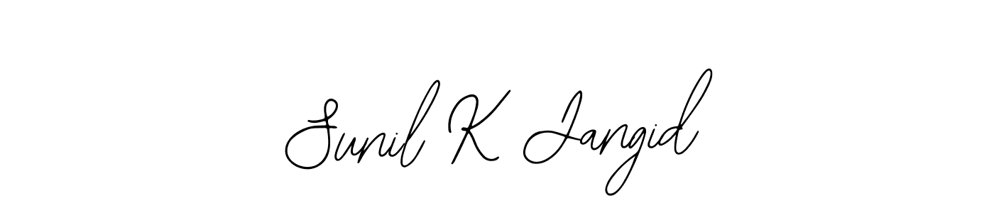 Design your own signature with our free online signature maker. With this signature software, you can create a handwritten (Bearetta-2O07w) signature for name Sunil K Jangid. Sunil K Jangid signature style 12 images and pictures png