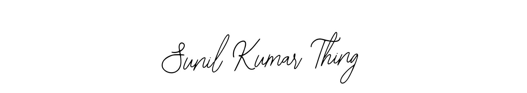Also we have Sunil Kumar Thing name is the best signature style. Create professional handwritten signature collection using Bearetta-2O07w autograph style. Sunil Kumar Thing signature style 12 images and pictures png
