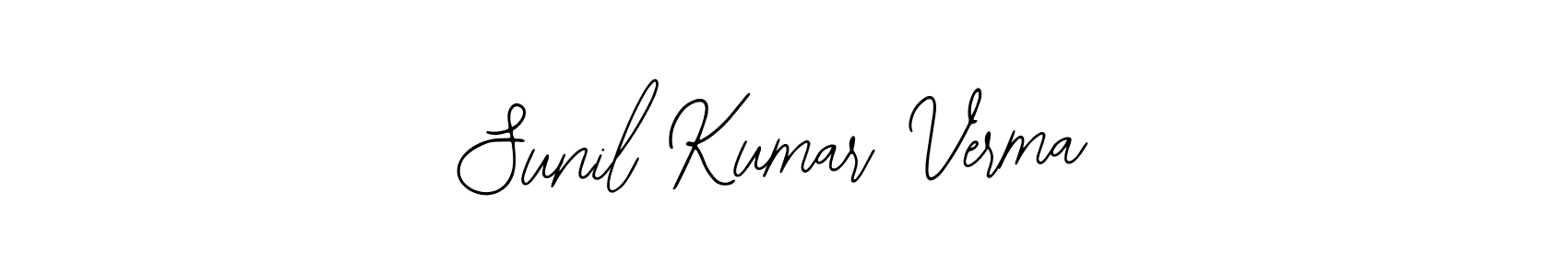 How to make Sunil Kumar Verma name signature. Use Bearetta-2O07w style for creating short signs online. This is the latest handwritten sign. Sunil Kumar Verma signature style 12 images and pictures png