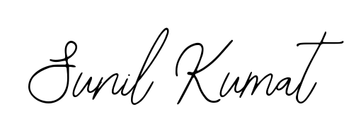 A dynamic signature style for Sunil Kumat using Bearetta-2O07w script. Designed to look authentic, handwritten, and professional. Sunil Kumat signature style 12 images and pictures png