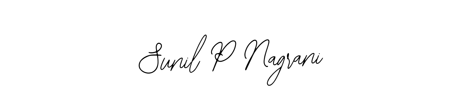 Create a beautiful signature design for name Sunil P Nagrani. With this signature (Bearetta-2O07w) fonts, you can make a handwritten signature for free. Sunil P Nagrani signature style 12 images and pictures png
