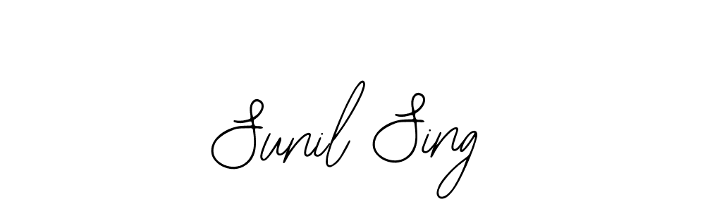 How to make Sunil Sing signature? Bearetta-2O07w is a professional autograph style. Create handwritten signature for Sunil Sing name. Sunil Sing signature style 12 images and pictures png
