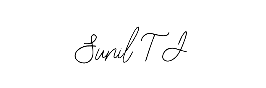 Also You can easily find your signature by using the search form. We will create Sunil T J name handwritten signature images for you free of cost using Bearetta-2O07w sign style. Sunil T J signature style 12 images and pictures png