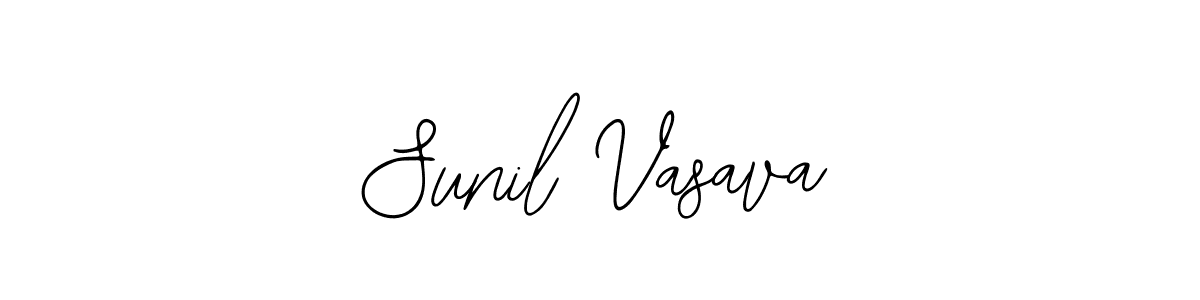 Make a short Sunil Vasava signature style. Manage your documents anywhere anytime using Bearetta-2O07w. Create and add eSignatures, submit forms, share and send files easily. Sunil Vasava signature style 12 images and pictures png