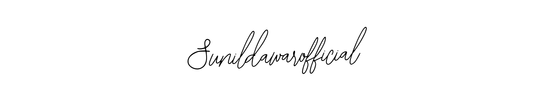 Create a beautiful signature design for name Sunildawarofficial. With this signature (Bearetta-2O07w) fonts, you can make a handwritten signature for free. Sunildawarofficial signature style 12 images and pictures png