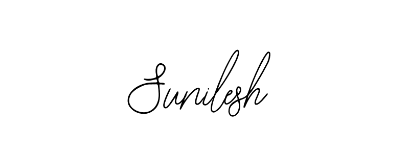 Sunilesh stylish signature style. Best Handwritten Sign (Bearetta-2O07w) for my name. Handwritten Signature Collection Ideas for my name Sunilesh. Sunilesh signature style 12 images and pictures png