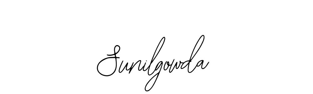 Use a signature maker to create a handwritten signature online. With this signature software, you can design (Bearetta-2O07w) your own signature for name Sunilgowda. Sunilgowda signature style 12 images and pictures png