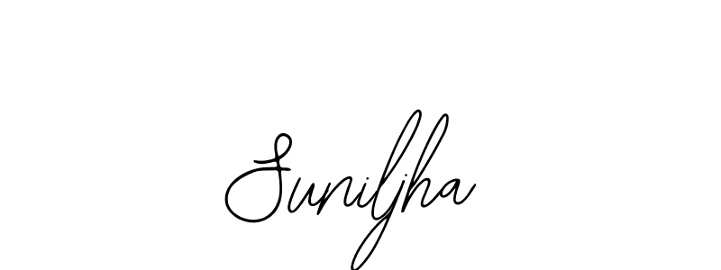 The best way (Bearetta-2O07w) to make a short signature is to pick only two or three words in your name. The name Suniljha include a total of six letters. For converting this name. Suniljha signature style 12 images and pictures png