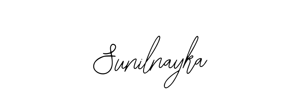 Use a signature maker to create a handwritten signature online. With this signature software, you can design (Bearetta-2O07w) your own signature for name Sunilnayka. Sunilnayka signature style 12 images and pictures png